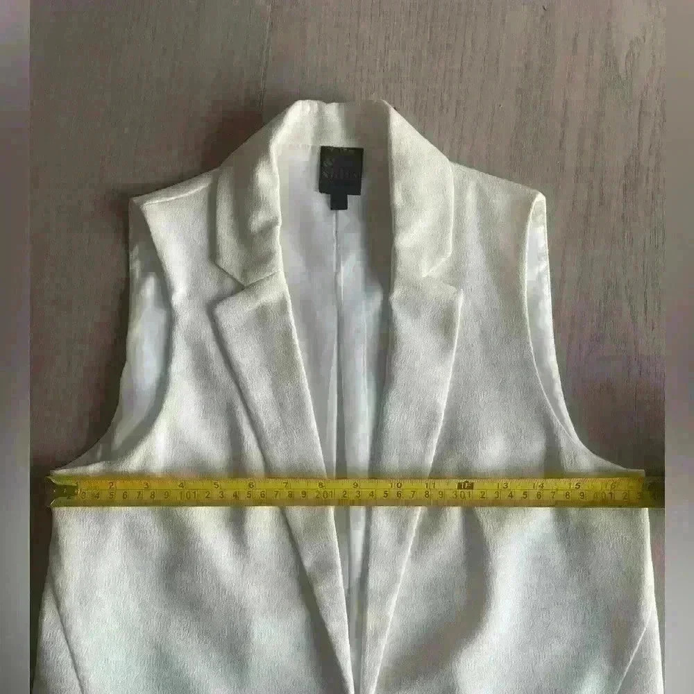 Rock &‎  Shine sleeveless white blazer size S - Picture 5 of 6